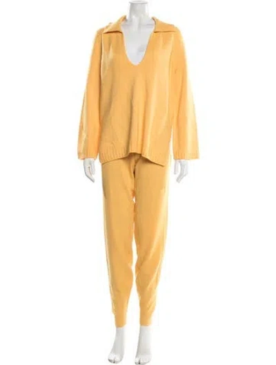 Pre-owned Leset Lambswool Set In Yellow