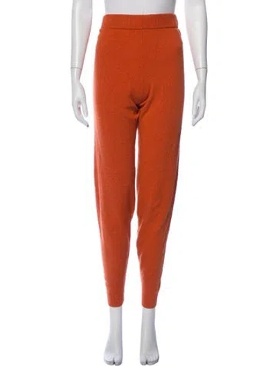 Pre-owned Leset Lambswool Sweatpants In Orange