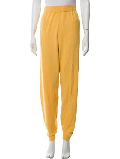 Pre-owned Leset Lambswool Sweatpants In Yellow