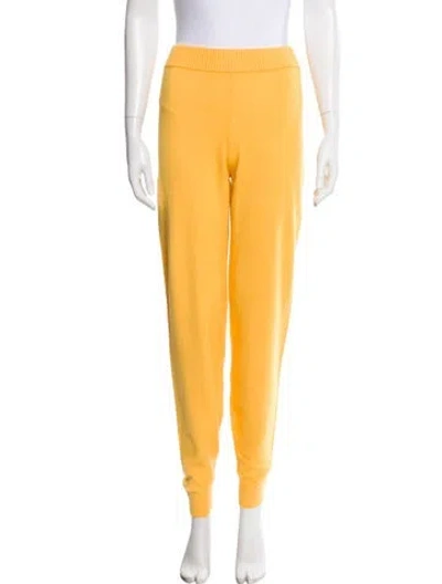 Pre-owned Leset Lambswool Sweatpants In Yellow