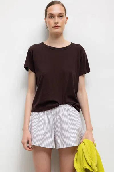 Leset Margo Lauren Jersey T-shirt In Brown