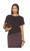 Leset Laura Margo Tee In Chocolate