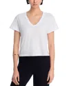 Leset Laura V Neck Tee In White