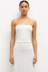 Leset Lauren Bandeau Top In White