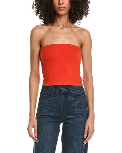 Leset Lauren Bandeau Top In Orange