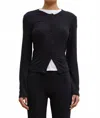 Leset Lauren Classic Cardigan In Black In Black