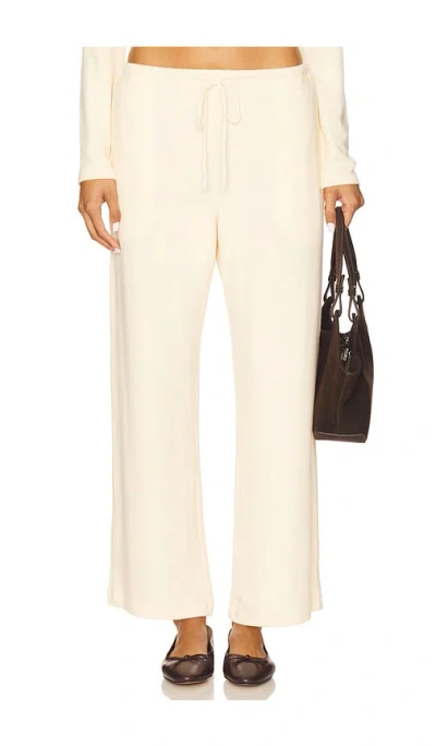 Leset Lauren Crop Drawstring Pant In Neutral