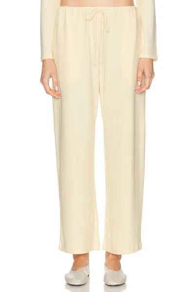 Leset Lauren Crop Drawstring Pant In Neutral