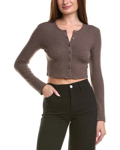 LESET LAUREN CROP WOOL & CASHMERE-BLEND CARDIGAN