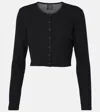 Leset Lauren Cropped Cardigan Ii In Black