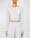 Leset Lauren Cropped Cardigan Ii In Cloud