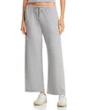 Shop Leset Lauren Drawstring Pants In Grey Melange