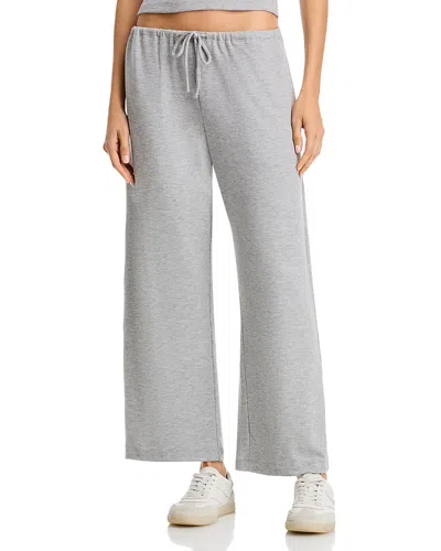 Leset Lauren Drawstring Pants In Grey Melange