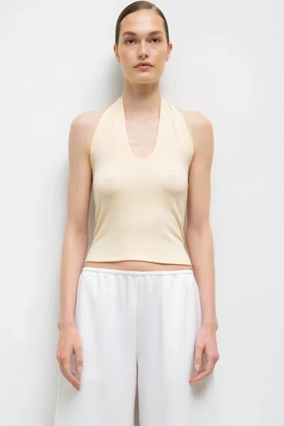 Leset Lauren Halter Top In Neutral