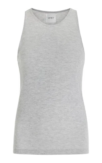LESET LAUREN HIGH-NECK TANK TOP