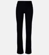 Leset Lauren High-rise Straight Pants In Black