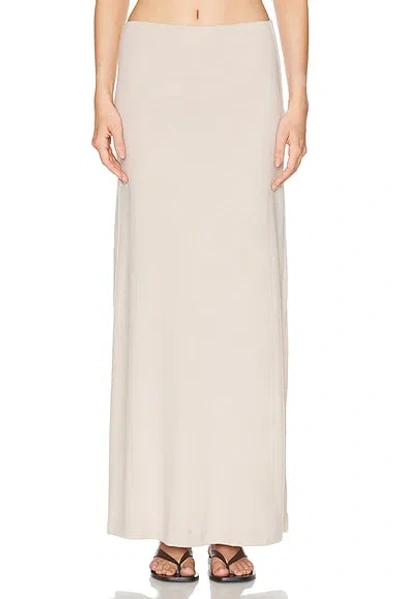 Leset Lauren High Waist Maxi Skirt In Neutral