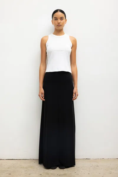 Leset Lauren High Waist Maxi Skirt In Black
