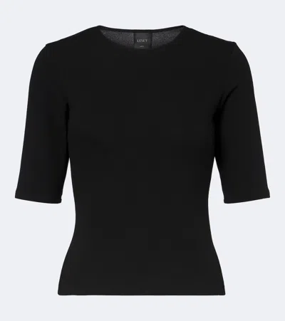Leset Lauren Jersey T-shirt In Black