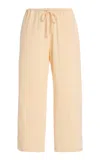 Leset Lauren Knitted Cropped Pants In Neutral