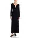 Leset Lauren Long Sleeve Cardigan Dress In Black