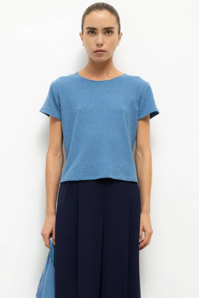 Leset Lauren Margo Tee In Blue