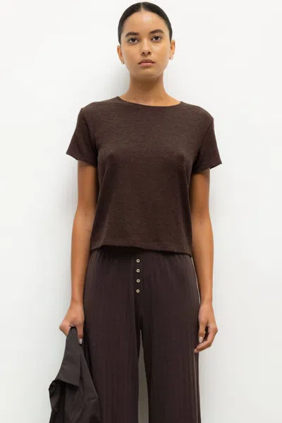 Leset Lauren Margo Tee In Brown