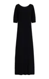 Leset Lauren Off-the-shoulder Dress In Black