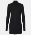 Leset Lauren Turtleneck Minidress In Black