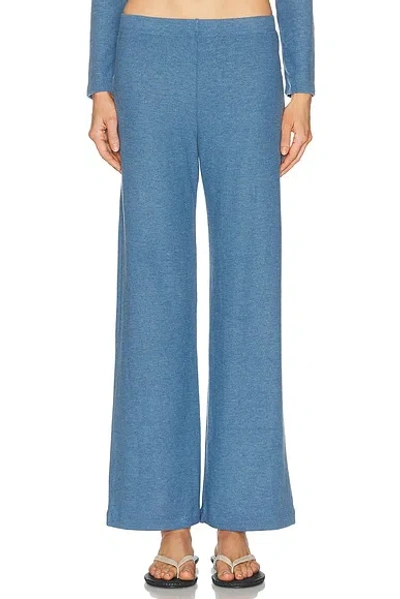 Leset Lauren Wide Leg Pant In Blue