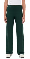 Leset Lauren Wide Leg Pants Emerald In Green