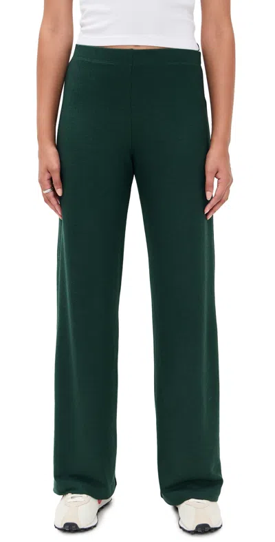 LESET LAUREN WIDE LEG PANTS EMERALD