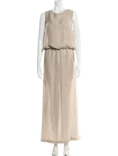 Pre-owned Leset Linen Skirt Set W/ Tags In Neutrals
