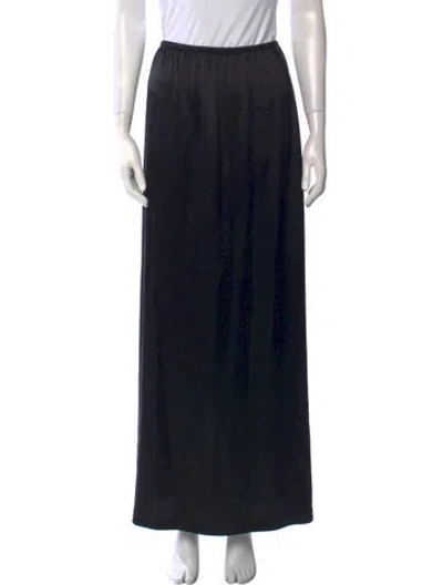 Pre-owned Leset Long Skirt In Black