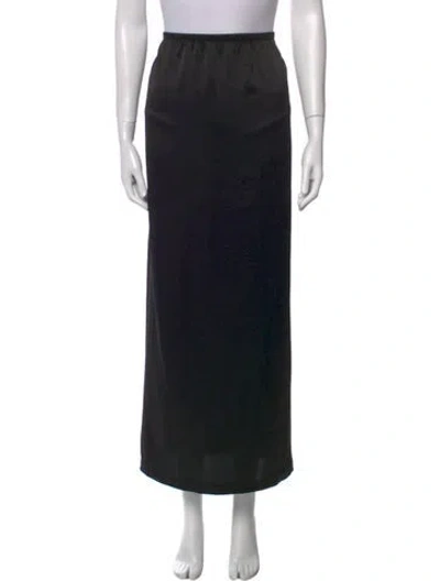 Pre-owned Leset Long Skirt In Black