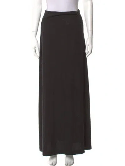 Pre-owned Leset Long Skirt In Black