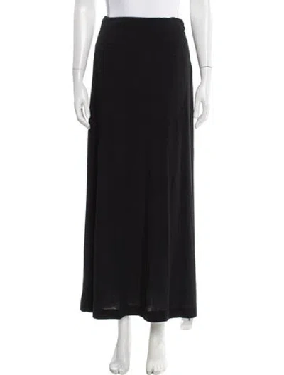 Pre-owned Leset Long Skirt In Black
