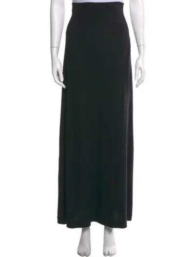 Pre-owned Leset Long Skirt In Black