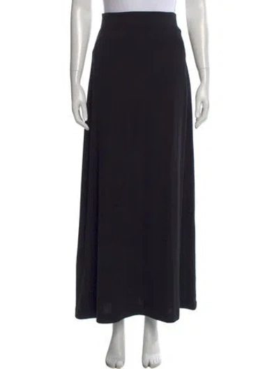 Pre-owned Leset Long Skirt In Black