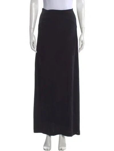 Pre-owned Leset Long Skirt In Black