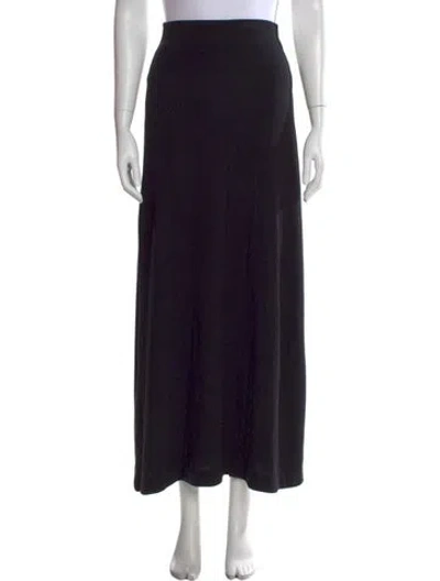 Pre-owned Leset Long Skirt In Black