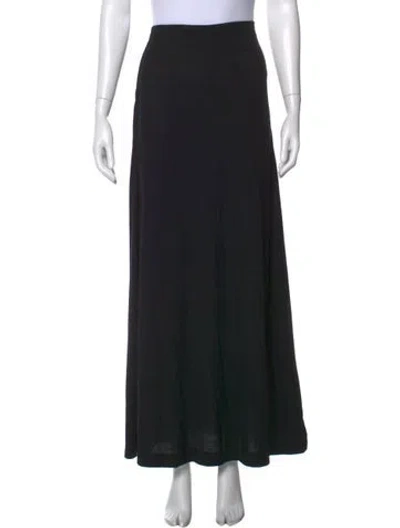 Pre-owned Leset Long Skirt In Black