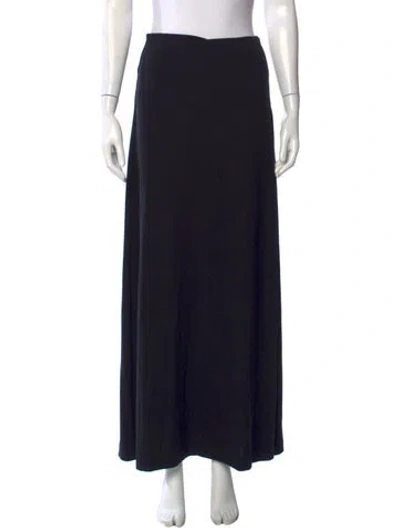Pre-owned Leset Long Skirt In Black
