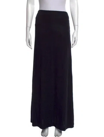 Pre-owned Leset Long Skirt In Black