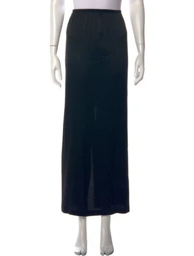 Pre-owned Leset Long Skirt In Black
