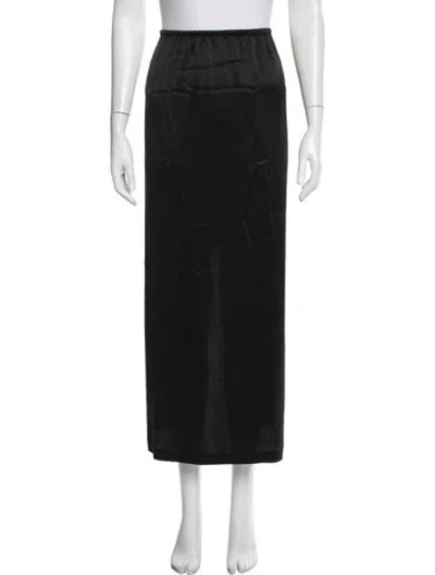 Pre-owned Leset Long Skirt In Black