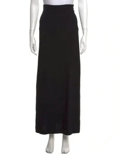 Pre-owned Leset Long Skirt In Black