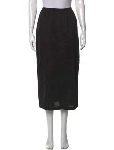 Pre-owned Leset Long Skirt In Black
