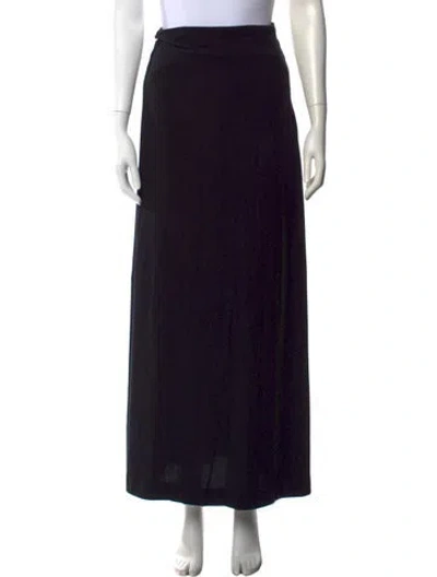 Pre-owned Leset Long Skirt In Black