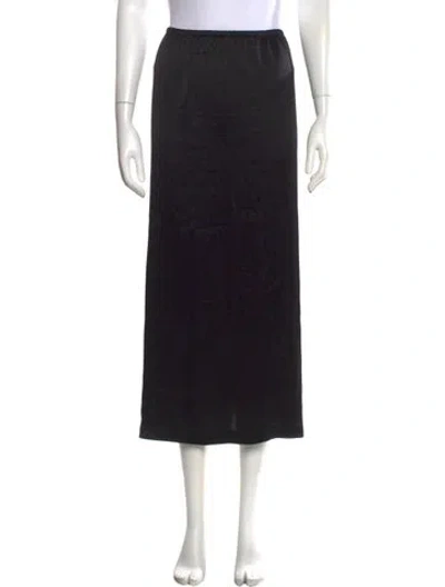 Pre-owned Leset Long Skirt In Black
